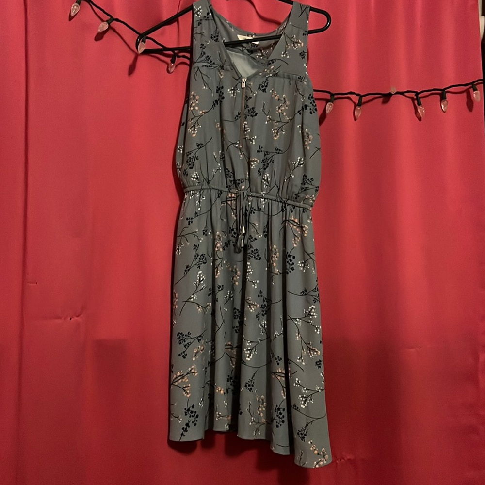 Blue floral dress